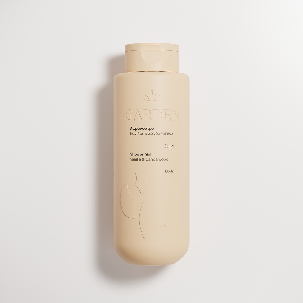 SHOWER-GEL-400ML-VANILLA-SANDALWOOD BODY SHOWER GEL VANILLA SANDALWOOD 400ml - Image 1