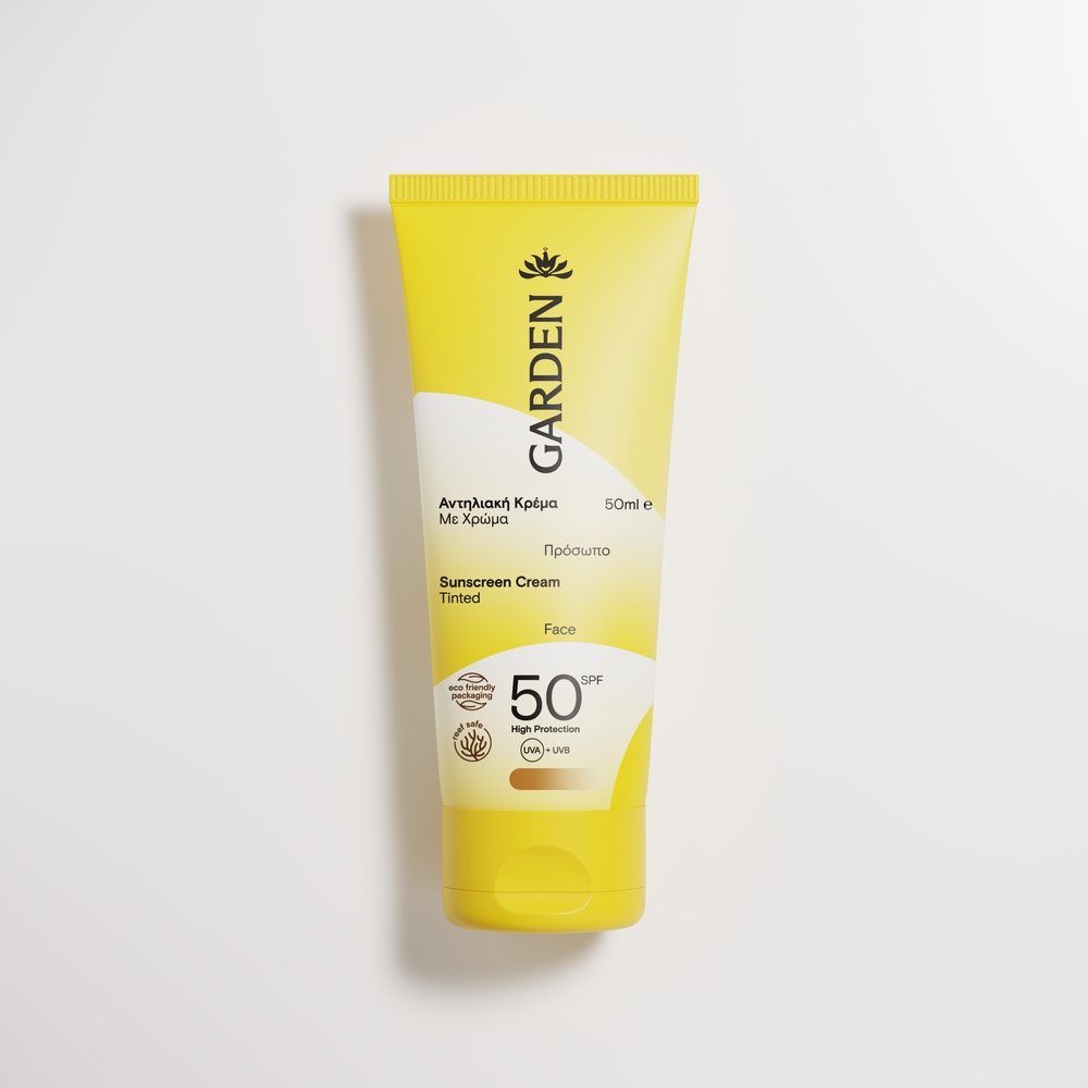 SUNCARE-CREAM-50-SPF-TINTED-50ML Αντηλιακή Κρέμα Προσώπου με Χρώμα SPF50 50ml - Image 1